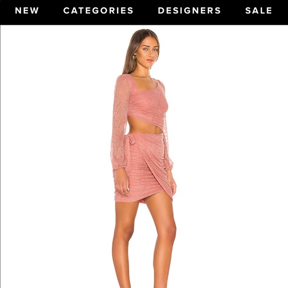 REVOLVE EVERETT MINI DRESS IN BLUSH - Picture 2 of 6